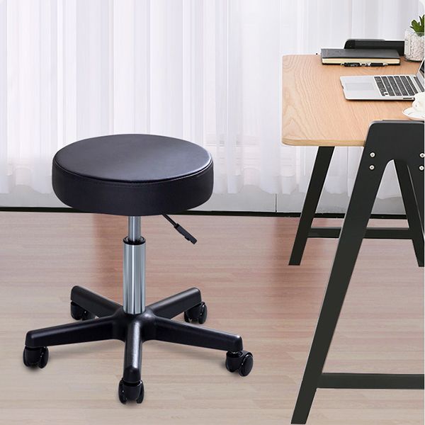 Black Modern Steel Bar Stool Adjustable Height Swivel Backless Counter Stool Clearhalo 'Bar Furniture' 'Bar Stools' 'bar_stools' 'furn' 'furn_bar_stools' 'furniture_bar_stools' 'Kitchen & Dining Furniture' 'kitchen&dining_furn' 'kitchen' 'kitchen_furn' Furniture' 1200x1200_b6fd29b5-bfda-45b3-bf09-05de36534798