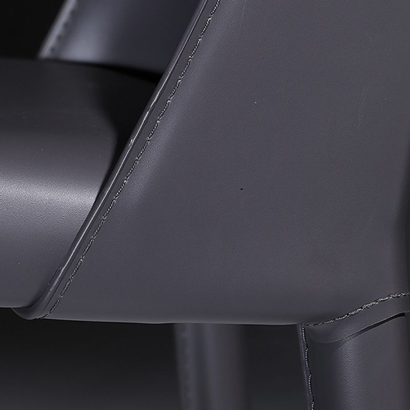 Faux Leather Indoor Upholstered Dining Chair Matte Finish Solid Back Side Chair Clearhalo 'Dining Chairs' 'Dining Tables & Seating' 'dining_chair' 'furn' 'furn_dining_chair' 'Furniture' 'furniture_dining_chair' 'Kitchen & Dining Furniture' 1200x1200_b6fd3092-2888-4664-978d-dfbd99338821