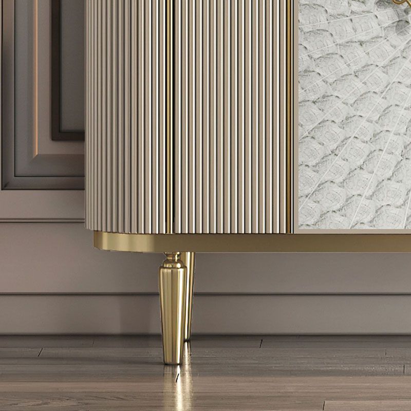 Gabinetes de madera de ingeniería modernos de aparador Credenza, 35.4 pulgadas de altura