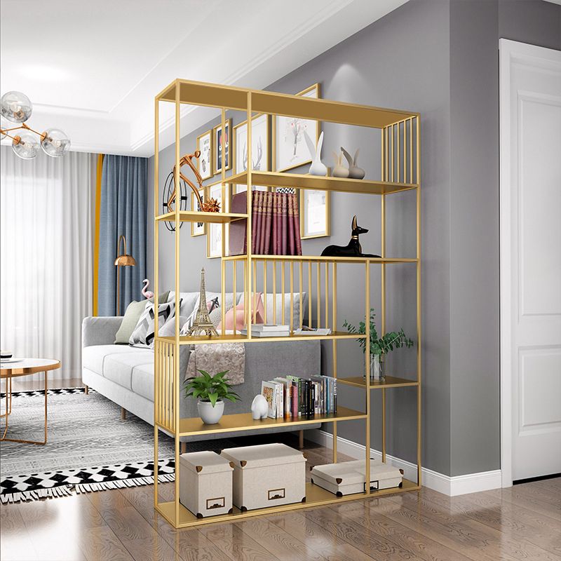 Contemporary Metal Bookshelf Etagere Shelf Bookcase for Study Room 11.8" W Clearhalo 'Bookcases' 'furn' 'furn_bookcases' 'Furniture' 'Office Furniture' 1200x1200_b6fea76c-c4eb-4636-8af2-f5b042ee95d1