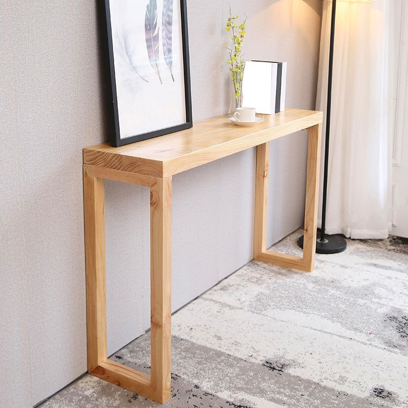 Tavolo da accento largo 12 pollici di mid-secolo moderna console di legno rettangolo