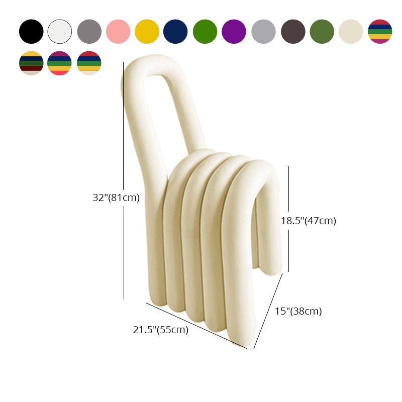 Contemporary Velvet Armless Dining Chair Metal Dining Room Chairs for Home Use Clearhalo ' kitchen&dining_furn' 'Dining Chairs' 'Dining Tables & Seating' 'dining_chair' 'furn' 'furn_dining_chair' 'Furniture' 'furniture_dining_chair' 'Kitchen & Dining Furniture' 'kitchen' 1200x1200_b7042edc-4070-4387-bf72-84d4da938165