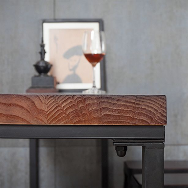Industrial Rectangle Bar Table Set 1/5 Pieces Solid Wood Counter Table for Indoor Clearhalo 'Bar Furniture' 'furn' 'furn_home_bar_bar_sets' 'Furniture' 'Home Bars & Bar Sets' 'home_bar_bar_sets' 'Kitchen & Dining Furniture' 1200x1200_b70512ac-b719-4290-b3df-8a42935188c1