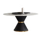 Glam Sintered Stone Top Kitchen Dining Table Round Shape Dining Table with Pedestal Base Clearhalo ' dining_table' 'Dining Tables & Seating' 'Dining Tables' 'furn' 'furn_dining_table' 'Furniture' 'furniture_dining_table' 'Kitchen & Dining Furniture' 'kitchen&dining_furn' 'kitchen' 'kitchen_dining_table' 1200x1200_b70584e2-0443-448f-b17d-7ca56f38109a