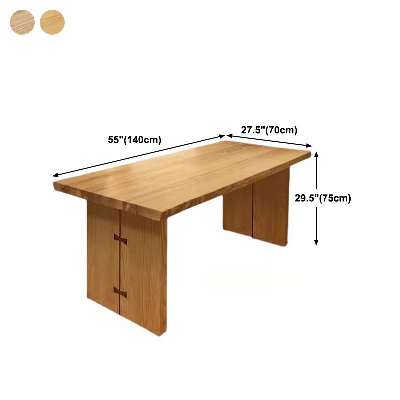 Modern Solid Wood Table for Restaurant Rectangle Table with Double Pedestal Clearhalo ' dining_table' 'Dining Tables & Seating' 'Dining Tables' 'furn' 'furn_dining_table' 'Furniture' 'furniture_dining_table' 'Kitchen & Dining Furniture' 'kitchen&dining_furn' 'kitchen' 'kitchen_dining_table' 1200x1200_b7065ebd-f5e3-4c27-b108-42df1386f0e0