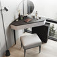Modern Make-up Vanity with 3 Drawers in Black Solid Wood Vanity Desk Clearhalo 'Bedroom Furniture' 'furn' 'furn_makeup_vanities' 'Furniture' 'Makeup Vanities' 'makeup_vanities' 1200x1200_b706b721-ded3-4c8a-b869-6d06c93c5864