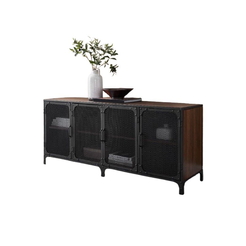 Industrial Pine TV Stand Console Enclosed Storage TV Media Stand for Living Room Clearhalo 'furn' 'furn_tv_stands_entertainment_centers' 'Furniture' 'Living Room Furniture' 'TV Stands & Entertainment Centers' 'TV Stands & Media Storage Furniture' 'tv_stands_entertainment_centers' 1200x1200_b70892cf-7921-40fa-a75d-df388a576b07