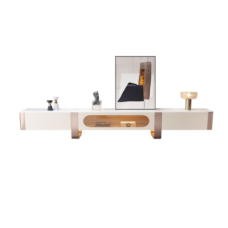 Console porta TV con contenitore chiuso Console TV Glam con cassetti