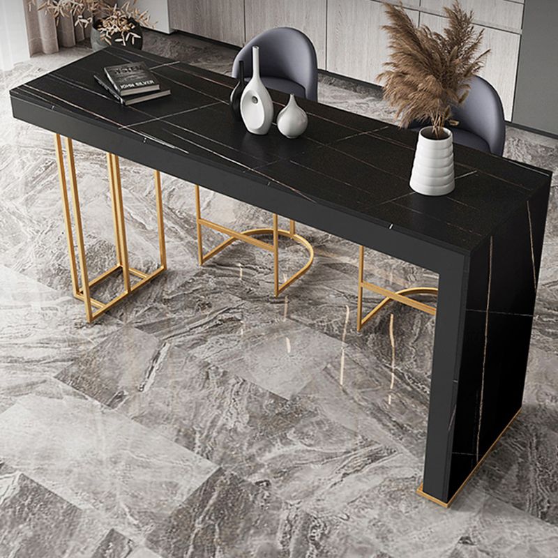 Mesa de mostrador de piedra rectangular Glam, juego de mesa de Bar de 1/3 piezas para cafetería