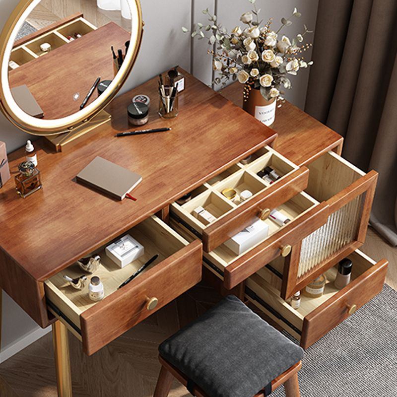 Cassetti di vanità in legno massiccio tavolo da bagno semplice