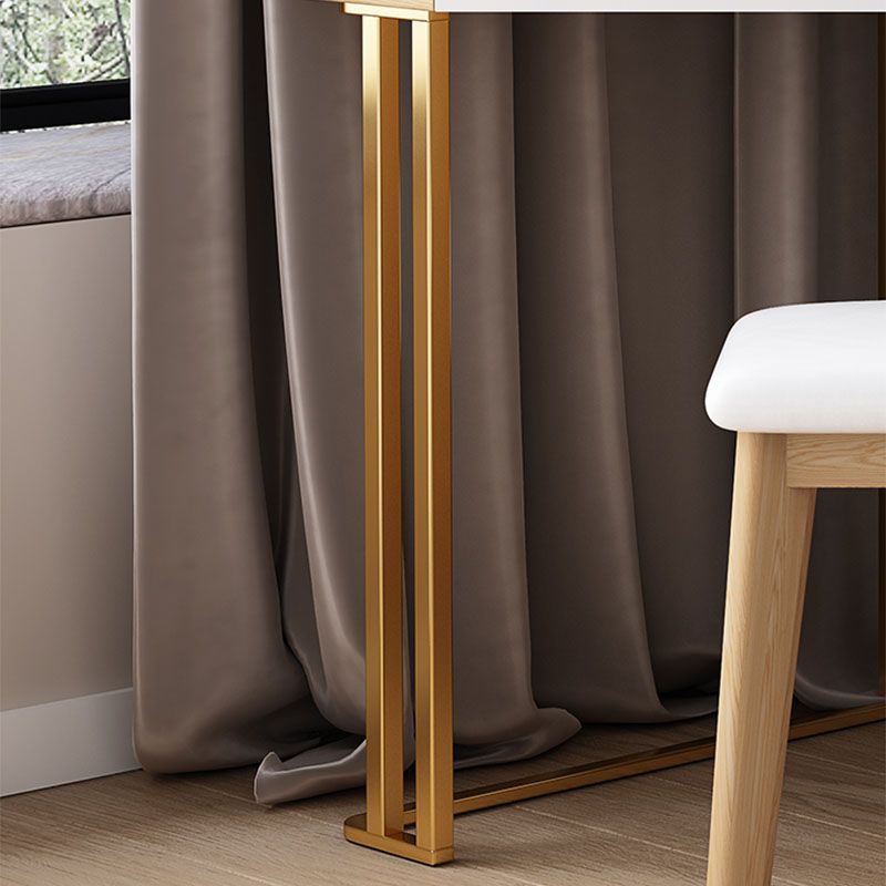 Tocador de maquillaje de madera escandinavo de madera tocador de tocador