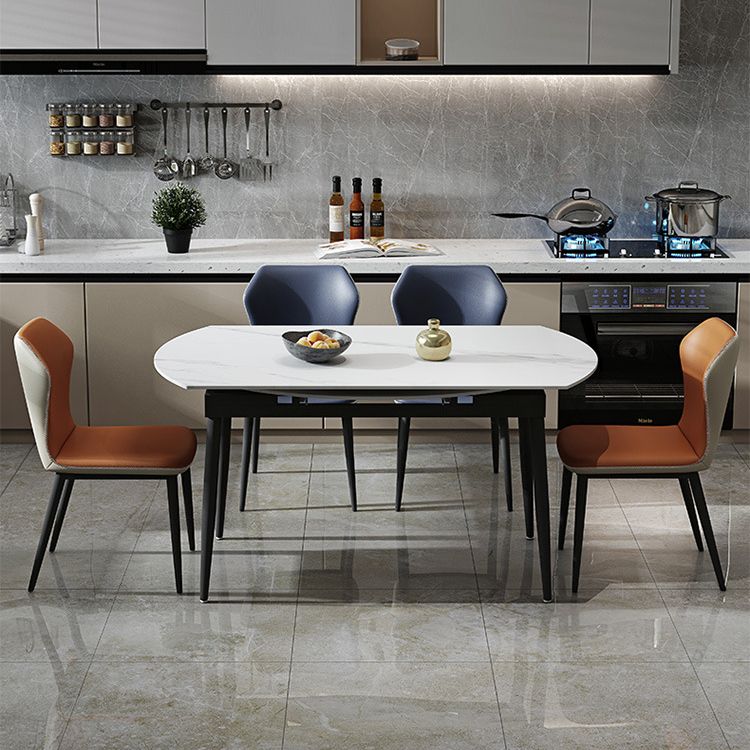 Modern 1/4/5/6/7 Pieces Dining Room Set Sintered Stone Dining Table Clearhalo 'Dining Room Sets' 'Dining Tables & Seating' 'dining_room_set' 'furn' 'furn_dining_room_set' 'Furniture' 'furniture_dining_room_set' 'Kitchen & Dining Furniture' 1200x1200_b70d7188-d1dc-47d1-be43-0727de308b3d