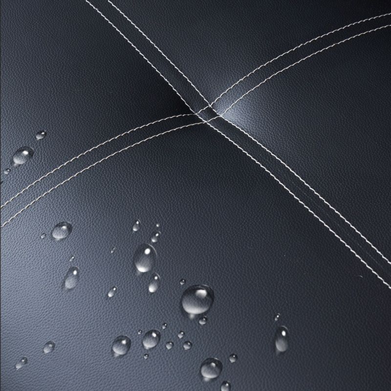 Sofá de cuero y madera Sofá de cuero cojines para apartamento