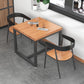 Industrial Style Solid Wood Dining Table Square Table with Trestle Base for Dinning Room Clearhalo ' dining_table' 'Dining Tables & Seating' 'Dining Tables' 'furn' 'furn_dining_table' 'Furniture' 'furniture_dining_table' 'Kitchen & Dining Furniture' 'kitchen&dining_furn' 'kitchen' 'kitchen_dining_table' 1200x1200_b70e3ecf-74de-4a48-98d1-026f00cf3e58