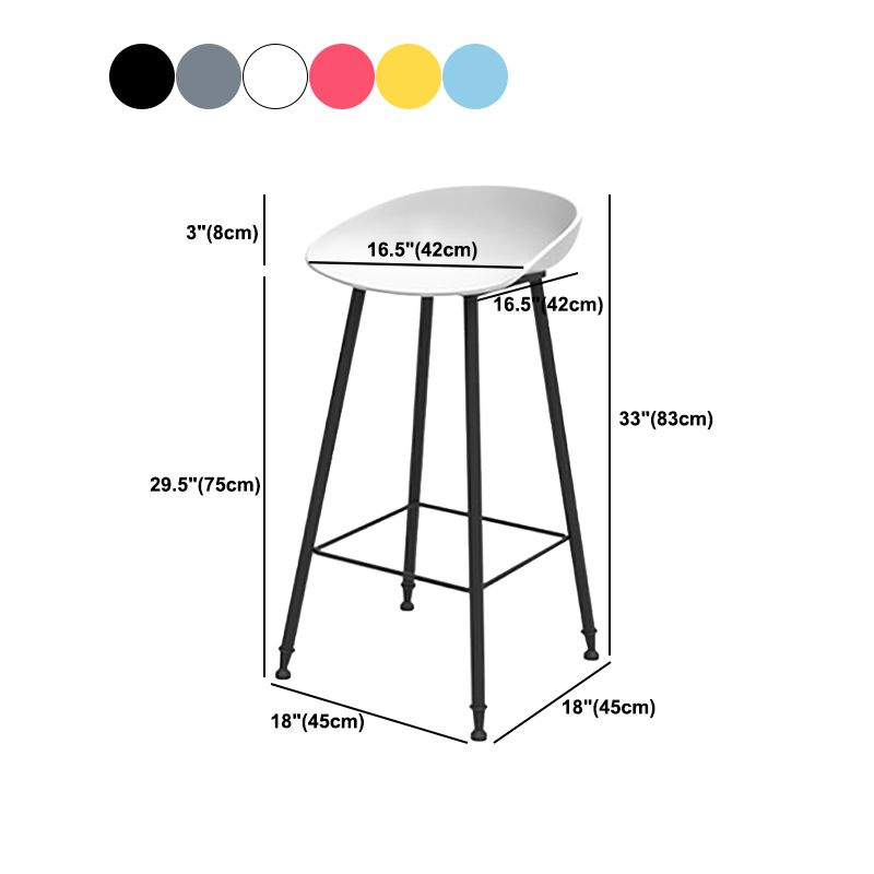 Modern Backrest Counter Stool Iron Cafe Bar Stool with Pedal and Acrylic Seat Clearhalo 'Bar Furniture' 'Bar Stools' 'bar_stools' 'furn' 'furn_bar_stools' 'Furniture' 'Kitchen & Dining Furniture' 1200x1200_b70e976e-b80f-42cb-8ea0-6efbe43b721b