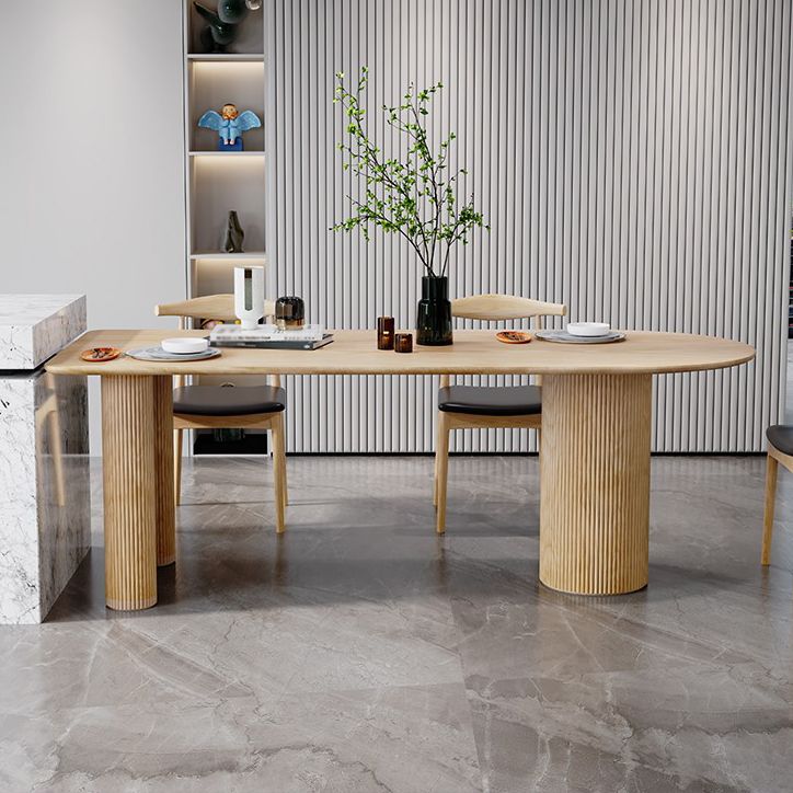 Free Form Pine Wood Table for Restaurant Modern Dining Table with 3 Legs Clearhalo 'Dining Tables & Seating' 'Dining Tables' 'dining_table' 'furn' 'furn_dining_table' 'Furniture' 'furniture_dining_table' 'Kitchen & Dining Furniture' 'kitchen' 'kitchen_dining_table' 1200x1200_b70ed932-0b59-4564-9c29-1fc2a305c015