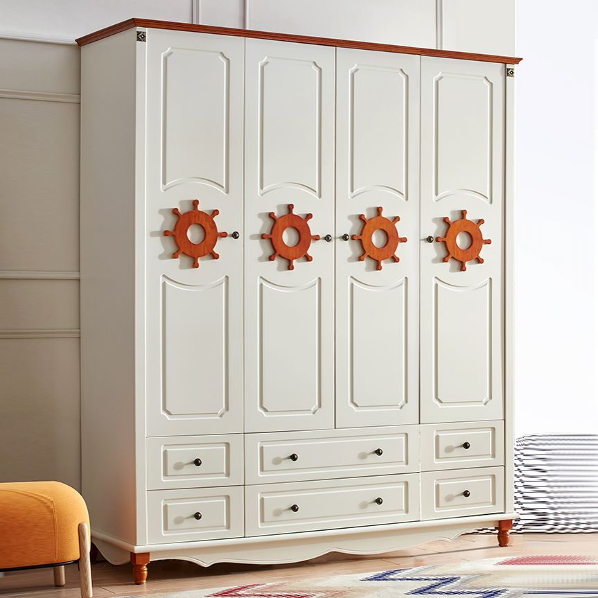 Coastal scharnierende deur opbergkast vervaardigd houten matte afwerking kast