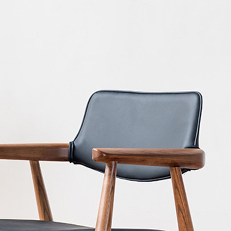 Chaise de bras contemporain en bois ouvert à l'arrière pour salle à manger chaise pour intérieur