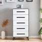 16" W Modern Storage Chest Dresser White Vertical Storage Chest with 3/4/5 Drawers Clearhalo 'Bedroom Furniture' 'Dressers & Chests' 'dressers_chests' 'furn' 'furn_dressers_chests' 'Furniture' 1200x1200_b7190409-3b60-4c14-889c-4881d4a9f64f