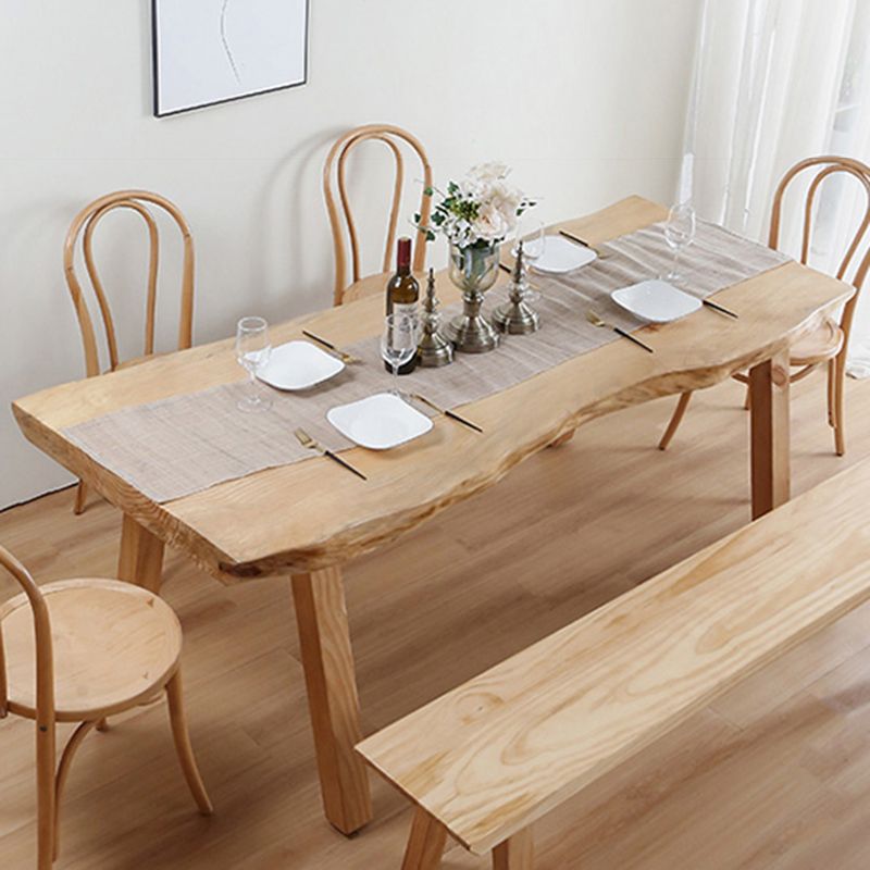 Rectangle Solid Wood Dining Table Simplicity 4 Legs Table for Dining Room Clearhalo ' dining_table' 'Dining Tables & Seating' 'Dining Tables' 'furn' 'furn_dining_table' 'Furniture' 'furniture_dining_table' 'Kitchen & Dining Furniture' 'kitchen&dining_furn' 'kitchen' 'kitchen_dining_table' 1200x1200_b71a5254-8a63-4761-9630-919b31369cc5