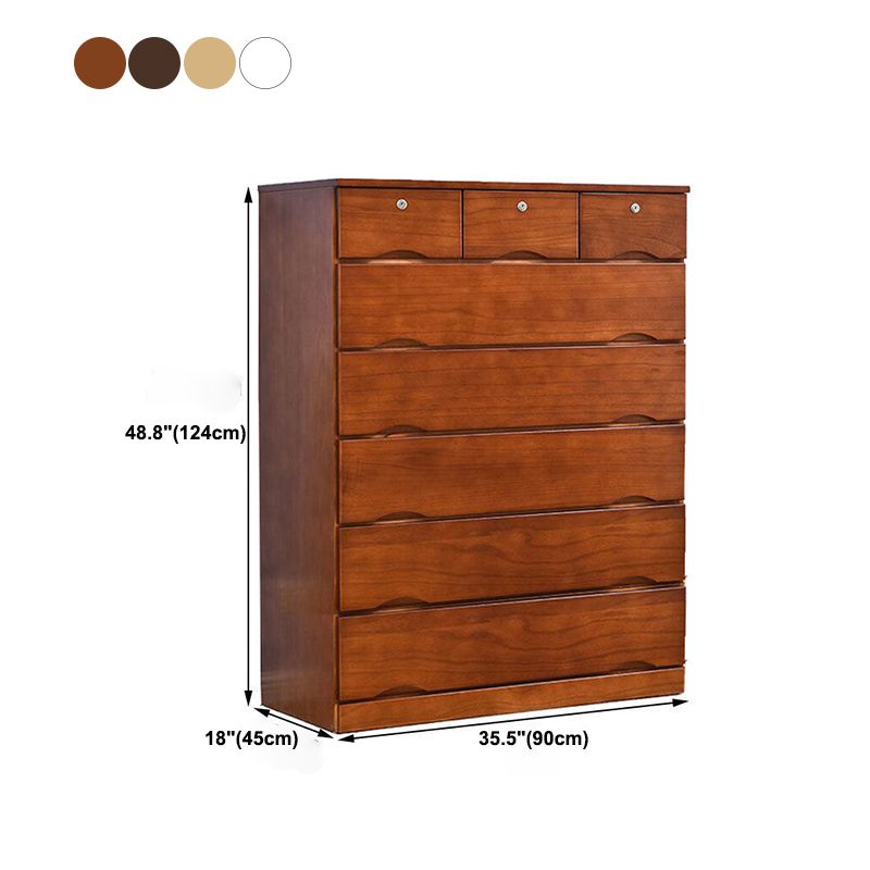 Traditional Storage Chest Dresser Wooden Storage Chest with Drawers