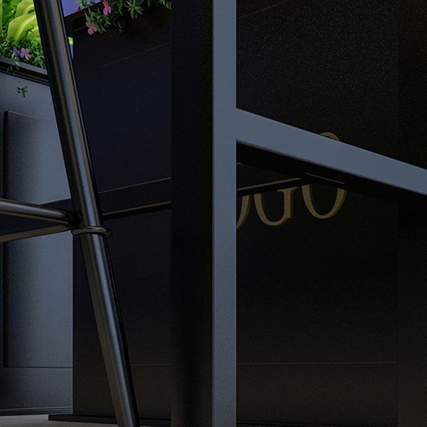 Wood Bar Dining Table Modern Rectangle Bar Table with Trestle Pedestal for Cafe Balcony Clearhalo 'Bar Furniture' 'Bar Tables' 'bar_tables' 'furn' 'furn_bar_tables' 'Furniture' 'Kitchen & Dining Furniture' 1200x1200_b71c48bb-ddab-402c-a6c5-3ff0dcd34964