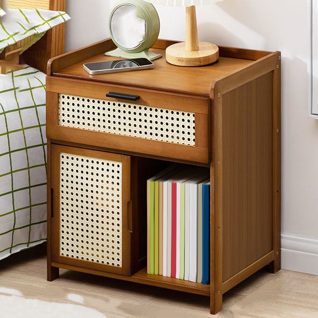 Contemporary Night Table Open Storage Accent Table Nightstand for Home Clearhalo 'Bedroom Furniture' 'furn' 'furn_night_stand' 'Furniture' 'night_stand' 'Nightstands' 1200x1200_b71d0a3e-4572-408c-b50b-ba17a01952c6