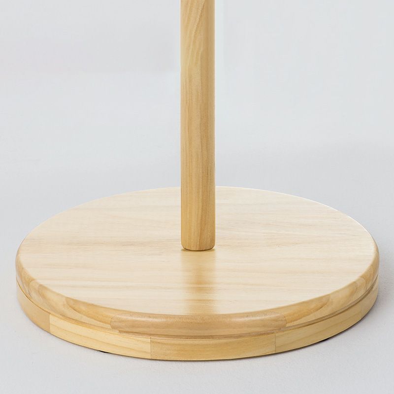 Hangage à vêtements contemporain Rack en bois massif avec crochets de manteau