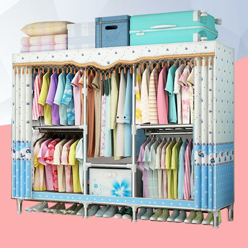 Eigentijdse stijl huisgarderobe stalen garderobe kast met planken