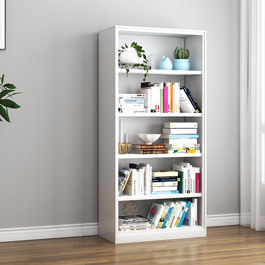 Metal Closed Back Bookshelf Modern Standard Storage Bookcase