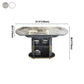 Glam Sintered Stone Top Table Round Shape Standard Dining Table for Kitchen Clearhalo ' dining_table' 'Dining Tables & Seating' 'Dining Tables' 'furn' 'furn_dining_table' 'Furniture' 'furniture_dining_table' 'Kitchen & Dining Furniture' 'kitchen&dining_furn' 'kitchen' 'kitchen_dining_table' 1200x1200_b71f030e-885d-41b7-988a-0010b0294a2c