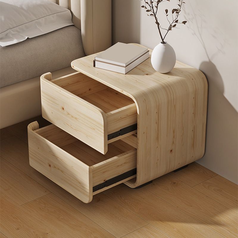 Comodino in legno alto 18,5 "con comodino da tavolo accento