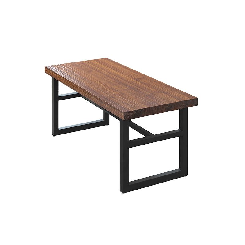 Industrial Rectangle Dining Table Wooden Table with Metal Base for Home Use Clearhalo 'Dining Tables & Seating' 'Dining Tables' 'dining_table' 'furn' 'furn_dining_table' 'Furniture' 'Kitchen & Dining Furniture' 1200x1200_b721bc5e-3ae0-4a56-967f-ce9a81bd829f