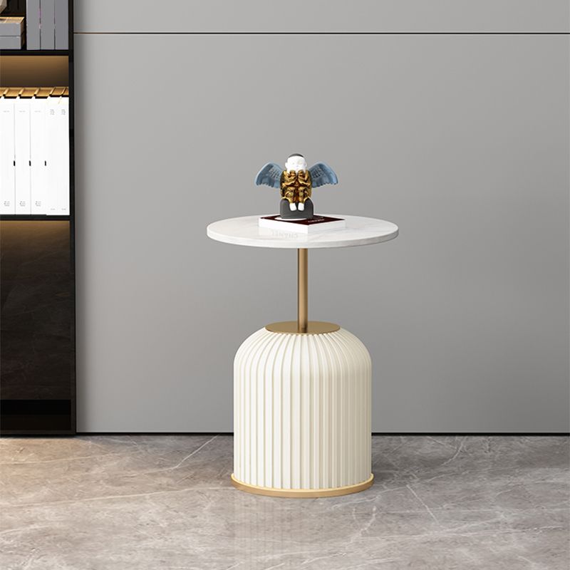 Slate Round Coffee Table Pedestal Coffee Cocktail Table for Living Room Clearhalo 'Coffee & Accent Tables' 'Coffee Tables' 'coffee_tables' 'furn' 'furn_coffee_tables' 'Furniture' 'Living Room Furniture' 1200x1200_b728ccac-bba6-4e56-a9a0-21c1960352c6