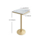 Stone Bar Dining Table Glam Bar Table with Pedestal for Dining Room Clearhalo 'Bar Furniture' 'Bar Tables' 'bar_tables' 'furn' 'furn_bar_tables' 'Furniture' 'furniture_bar_tables' 'Kitchen & Dining Furniture' 1200x1200_b7297f4f-346a-45b3-b708-e5b9b8d4b065