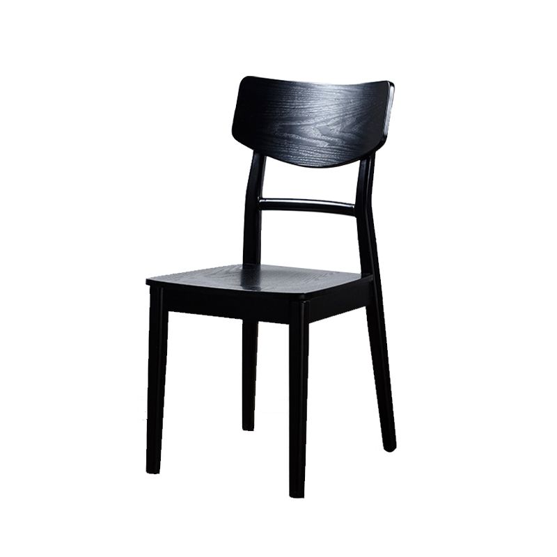 Black Modern Side Chair Solid Wood Dining Chair for Living Room Clearhalo 'Dining Chairs' 'Dining Tables & Seating' 'dining_chair' 'furn' 'furn_dining_chair' 'Furniture' 'Kitchen & Dining Furniture' 1200x1200_b72d0b4c-54bc-4b47-b6f5-d2b15938c845