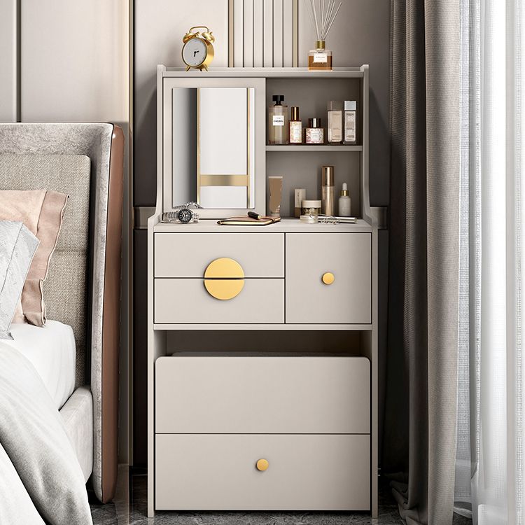 Tavolo da toeletta da toeletta per vanità in legno moderno/tavolo da vanità bianco con cassetti