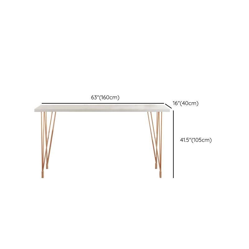 Glam Bar-height Table with Metal Base 41.3-inch Height Table Top Bar Table for Patio Clearhalo 'Bar Furniture' 'Bar Tables' 'bar_tables' 'furn' 'furn_bar_tables' 'Furniture' 'Kitchen & Dining Furniture' 1200x1200_b72f8f8e-6fe7-4e43-8bb2-d50ba0374d62