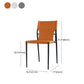 Industrial Design Leather Dining Side Armless Chairs Solid Back Chair Clearhalo ' kitchen&dining_furn' 'Dining Chairs' 'Dining Tables & Seating' 'dining_chair' 'furn' 'furn_dining_chair' 'Furniture' 'furniture_dining_chair' 'Kitchen & Dining Furniture' 'kitchen' 1200x1200_b72ff84f-a463-421d-8917-bf1ac5253983