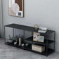 Industrial Metal TV Media Stand Open Shelving TV Stand Console Clearhalo 'furn' 'furn_tv_stands_entertainment_centers' 'Furniture' 'Living Room Furniture' 'TV Stands & Entertainment Centers' 'TV Stands & Media Storage Furniture' 'tv_stands_entertainment_centers' 1200x1200_b72ffb8e-d3d8-4f02-b113-34cc8874cbc4