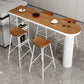 Modern Indoor Bar Table Set Solid Wood 1/2/4/5 Pieces Double Pedestal Bistro Set Clearhalo 'Bar Furniture' 'furn' 'furn_home_bar_bar_sets' 'Furniture' 'Home Bars & Bar Sets' 'home_bar_bar_sets' 'Kitchen & Dining Furniture' 1200x1200_b7300e4c-e3da-46e0-9b82-2d4d656ce16a