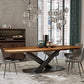 Industrial Solid Wood Table for Restaurant Rectangle Dining Table with Metal Pedestal Clearhalo ' dining_table' 'Dining Tables & Seating' 'Dining Tables' 'furn' 'furn_dining_table' 'Furniture' 'furniture_dining_table' 'Kitchen & Dining Furniture' 'kitchen&dining_furn' 'kitchen' 'kitchen_dining_table' 1200x1200_b7304efb-74ed-4dfb-a32b-306fff22f673