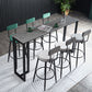 Industrial Bar Height Table Stone Top Bistro Table for Patio Use Clearhalo 'Bar Furniture' 'Bar Tables' 'bar_tables' 'furn' 'furn_bar_tables' 'Furniture' 'Kitchen & Dining Furniture' 1200x1200_b731d409-cde1-4c1b-a4cd-49d8e74b9c52