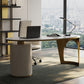 Glam Office Desk Curved Executive Desk with 3 Storage Drawers Clearhalo 'furn' 'furn_office_desk' 'Furniture' 'Office Desks' 'Office Furniture' 'office_desk' 1200x1200_b731e79f-2c5b-492f-ba5a-1ffddf1289e4