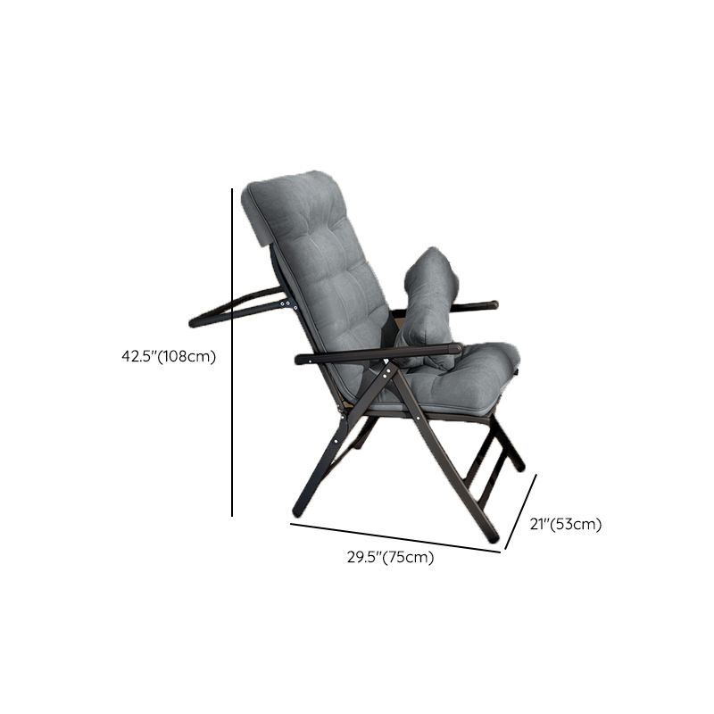 Polyester Blend Standard Recliner met getufte achterste maniaal-push back-recliner