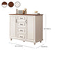 Commode de coffre de rangement en bois manufacturé de coffre de rangement moderne de largeur de 15,6 pouces