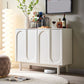 White Simple Stiple Sideboard Armadio ingegnerizzato tavolo a buffet in legno