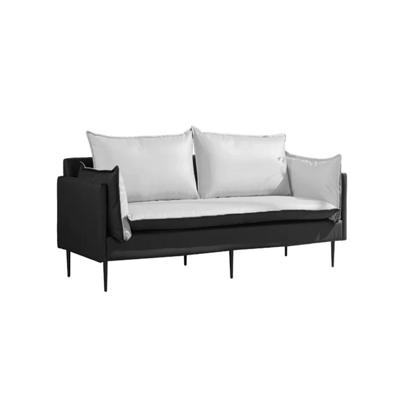 Modern Style Square Armrest Sponge Cushion Wear Resistant Napa Leather Sofa Clearhalo 'furn' 'furn_sofas' 'Furniture' 'furniture_sofas' 'kitchen' 'kitchen_sofas' 'Living Room Furniture' 'Sofa' 'sofas' 1200x1200_b73adb55-a0c2-4f98-9894-f9964b647366