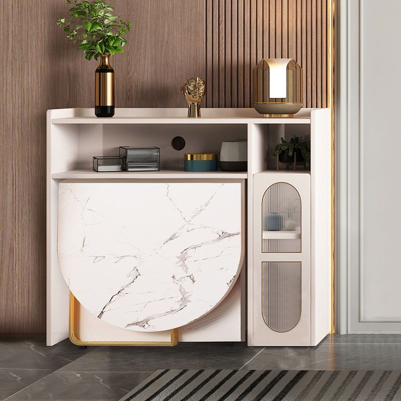 59'' Foldable Sintered Stone Top Dining Table Modern Oval Table with Storage Trestle Base Clearhalo ' dining_table' 'Dining Tables & Seating' 'Dining Tables' 'furn' 'furn_dining_table' 'Furniture' 'furniture_dining_table' 'Kitchen & Dining Furniture' 'kitchen&dining_furn' 'kitchen' 'kitchen_dining_table' 1200x1200_b73b123f-b947-407e-a8b0-5ad9aec19d27