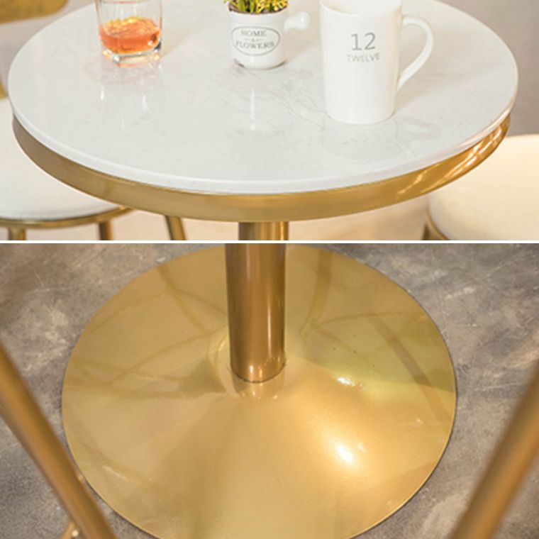 Glam Style Bar Table Artificial Marble Pub Table for Living Room Clearhalo 'Bar Furniture' 'Bar Tables' 'bar_tables' 'furn' 'furn_bar_tables' 'Furniture' 'furniture_bar_tables' 'Kitchen & Dining Furniture' 1200x1200_b73c05b9-f30a-4a3f-acd7-051124dc0f03